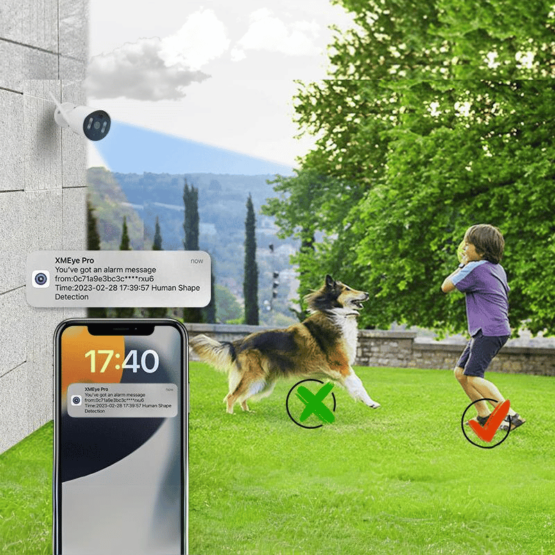 Zestaw 4 kamer wifi do monitoringu z nagrywarką LS24-1T